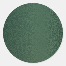 Verde esmeralda rico etiquetas redondas