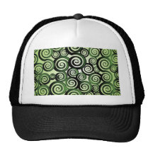 verde espiral de los seamles gorro