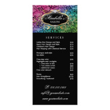Verde floral del rosa del cordón de la tarjeta del lona personalizada