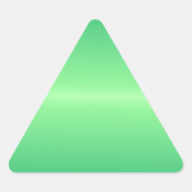 Verde horizontal 1 - verde menta y verde del trébo pegatinas triangulo personalizadas