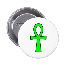 Verde jeroglífico egipcio de la llave de la vida d pins