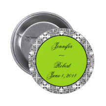 Verde lima del placer del damasco pin
