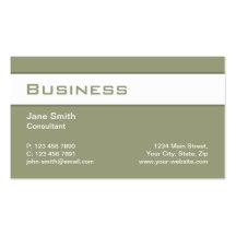 Verde llano profesional elegante del interiorista plantillas de tarjetas personales