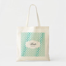 Verde menta y novia del damasco del trullo bolsa