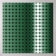 Verde monocromático de los lunares de la pendiente impresiones