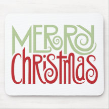 Verde Mousepad del margarita de las Felices Navida