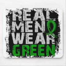 Verde real del desgaste de hombres de la enfermeda tapetes de ratón