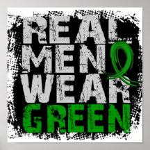 Verde real del desgaste de hombres de la enfermeda impresiones