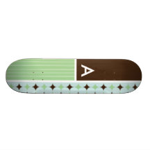 Verde salvia y Brown Patin Personalizado