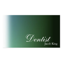 Verde simple de la tarjeta de visita del Orthodont