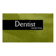 Verde simple de la tarjeta de visita del Orthodont