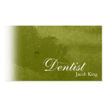 Verde simple de la tarjeta de visita del Orthodont