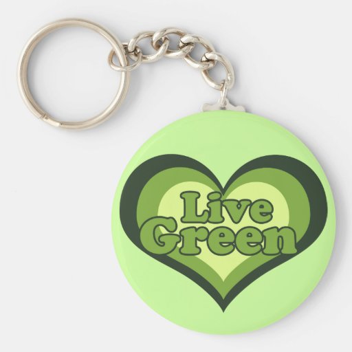 Verde vivo para el día de Eath Llaveros