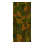 Verde y Brown Camo, modelo abstracto Tarjeta Publicitaria