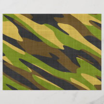 Verde y camuflaje del ejército de Brown Flyer Personalizado