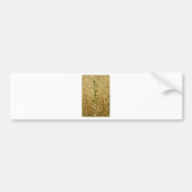 Verde y oro etiqueta de parachoque
