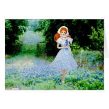 Verdi, Bluebonnets en el país de la colina de Teja Tarjetas