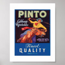 Verduras de California del poster del vintage