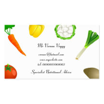 Verduras que hacen juegos malabares del hombre tarjeta de visita