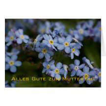 Vergissmeinnicht • Muttertagskarte Tarjeton