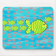 Verliebte Fische Mousepad