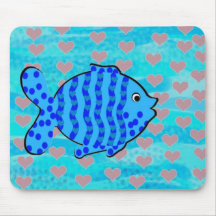 Verliebte Fische Mousepads