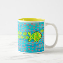 Verliebte Fische Tee Tassen