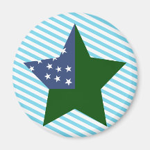 Vermont+Estrella de la república Imanes
