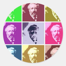 Verne PopArt Etiqueta Redonda