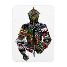 Verrückter Ritter Magnet