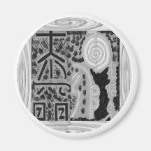 Versión blanco y negro - Reiki n Karuna Iman De Frigorífico