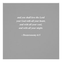 Verso de la biblia de DEUTERONOMY 6-5 Anuncios