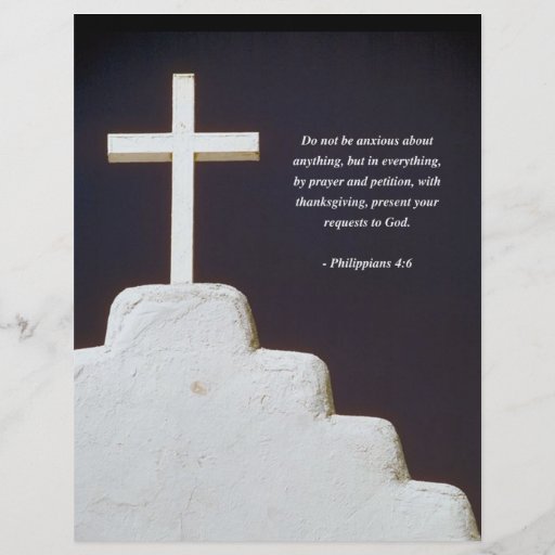 Verso de la biblia del 4:6 de los FILIPENSES Tarjetas Informativas