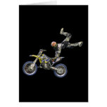 vert aéreo del espacio en blanco #2 del motocrós tarjeton