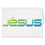 Vert/bleu de Jésus en dégradé de couleur Felicitaciones