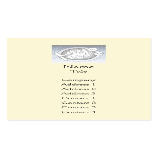 Vertical llana amarilla - negocio tarjetas personales