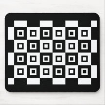 Vértigo blanco y negro alfombrillas de raton