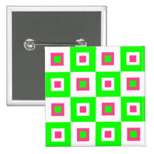 Vértigo rosado y verde pins