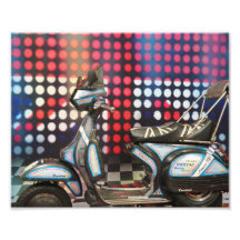 vespa de la etapa del Union Jack Fotografia