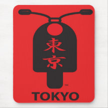 Vespa Mousepad de Tokio Tapetes De Ratón