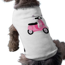 Vespa rosada ropa de perros