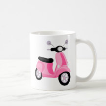 Vespa rosada taza