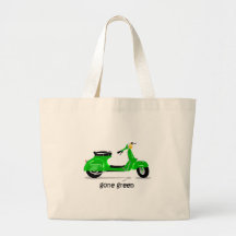 vespa verde ida bolsa de mano