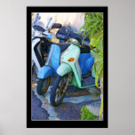 Vespas italianas, foto de y Piaggio Posters