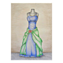 Vestido azul comunicado personal  
