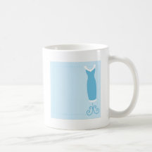 Vestido: Boda con clase en azul Tazas De Café