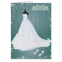 vestido de boda tarjeta