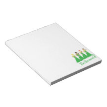 Vestido del verde de la dama de honor libreta para notas