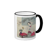 Vestido para arriba por la mañana taza