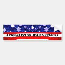 Veterano de guerra de Afganistán Bumpersticker Pegatina De Parachoque